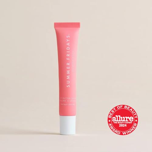 Summer Fridays Tinted Lip Butter Balm - Conditioning Vegan Lip Balm for Instant Moisture, Shine & Hydration - Sheer-Tinted, Soothing Skincare - Pink Sugar (.5 Oz)