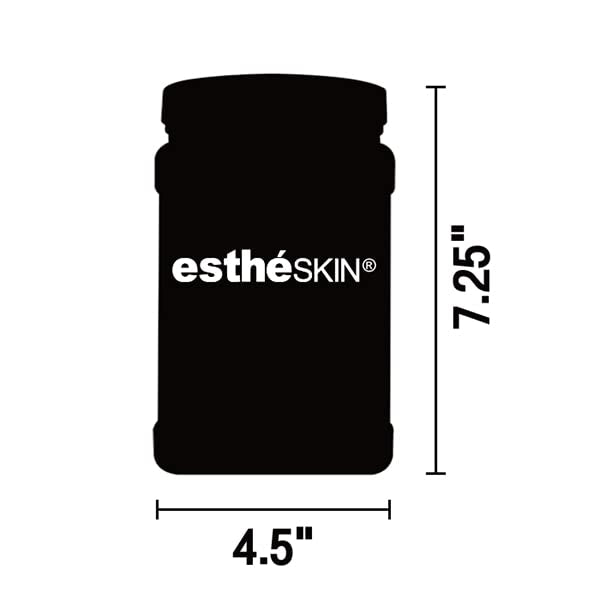 estheSKIN Peel Off Type Modeling Rubber Mask Powder Jar for Facial Skin Care Treatment (30oz) 850g, Measuring Spoon Included (30oz, 106.Rose)