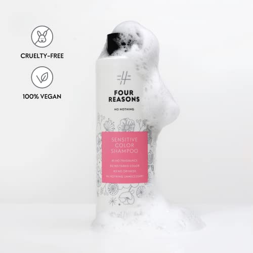 No nothing Sensitive shampoo for color treated hair - Fragrance Free Shampoo - Hypoallergenic, Vegan, Paraben Free and Clear Shampoo - Unscented Shampoo for Sensitive Scalp and Skin – 10.15 oz