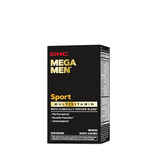 GNC Mega Men Sport Multivitamin | Performance, Muscle Function, and General Health | 90 Count
