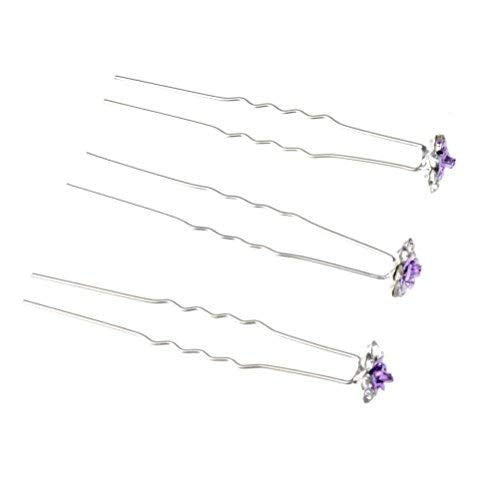 Rbenxia Bridal Wedding Crystal Hair Pins Bridal Prom Clips Pack Of 20pcs C