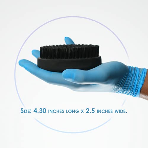 Level 3 Palm Brush - Fits Great in Palm for Superior Grip - Barber Supplies and Barber Accessories - Gentle for Comfort yet Firm for Brushing - Level Three Brush