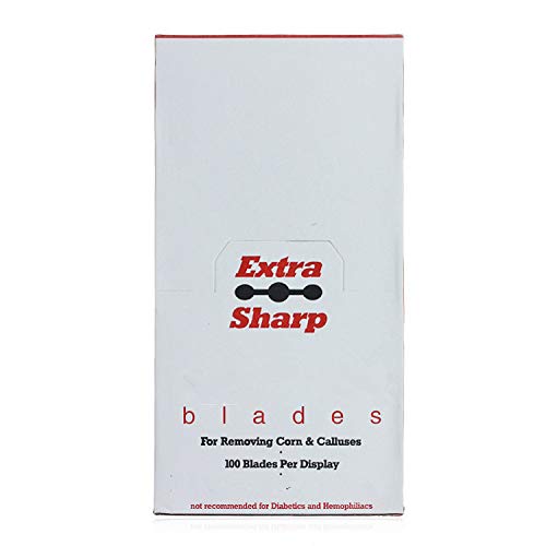 Vip Beauty Shop Foot Shaver Blade: Yimart 100Pcs Stainless Steel Sharp Replacement Corn Blades For Foot Hard Dead Skin Remover Hand Foot File Foot Care Pedicure Machine (Foot Shaver Blade)