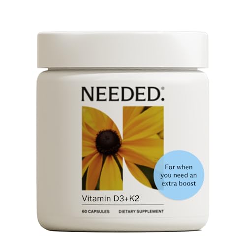 Needed. Expertly-Formulated Prenatal Vitamin D3/K2 | for Fertility, Pregnancy Breastfeeding, and Postpartum, Healthy Immunity and Bone Development, Supports Breast Milk Vitamin D Levels | 60 Capsules