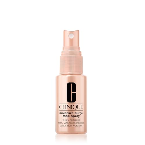 Clinique Moisture Surge Oil Free Face Spray Thirsty Skin Relief For Very Dry to Oily Combination Skin Types | Hydrating + Softening, 1 Fl Oz