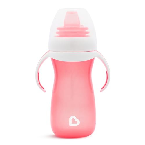 Munchkin® Gentle™ Transition Sippy Cup with Trainer Handles, 10 Ounce, Pink