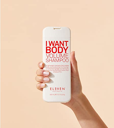 ELEVEN AUSTRALIA I Want Body Volume Shampoo - Volumizing Shampoo for Fine Hair, Adds Fullness & Thickness, Sulfate-Free Formula for Healthy, Lightweight Hair - 10.1 Fl Oz