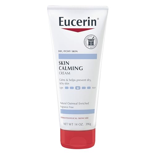 Eucerin Skin Calming Cream - Full Body Lotion for Dry, Itchy Skin, Natural Colloidal Oatmeal Enriched - 14 oz. Tube