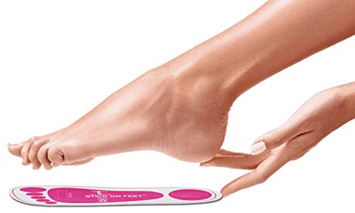 Economy 25 Pairs Pink Spray Tanning Sticky Feet Stick on Foot Protectors for Spray Tan
