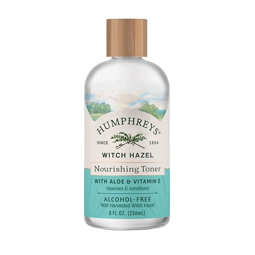 Humphreys Nourish Witch Hazel + Aloe Alcohol-Free Toner, Clear, 8 Oz ( Pack of 1)