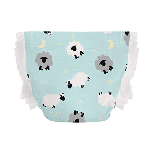The Honest Company Clean Conscious Overnight Diapers | Plant-Based, Sustainable | Sleepy Sheep | Club Box, Size 6 (35+ lbs), 42 Count