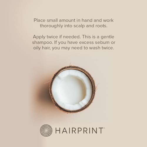 Hairprint Calm Anti-Dandruff Shampoo | Mildest Formula for Scalp Health | Contains White Willow Bark & Plant Oils | Addresses Malassezia & Reduces Dandruff | Dye-Free and Non-Toxic Formula (8 Fl Oz)