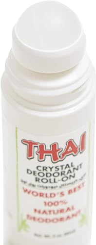 Thai Deodorant Stone Thai Crystal Mist Roll On Deodorant, 3 Oz