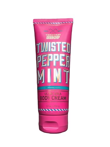 Bath & Body Works TWISTED PEPPERMINT 24 Hour Moisture Ultra Shea Body Cream 8 oz / 226 g