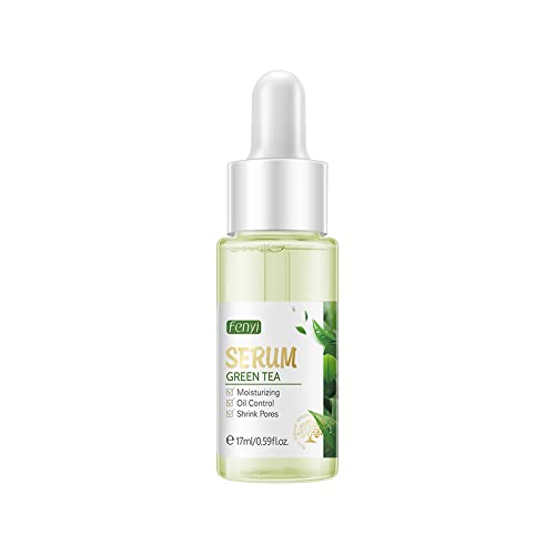AKARY Green Tea Face Serum Moisturizing & Hyaluronic Acid Oil Control Skin Soothing Skincare Shrink Pores Serum, Natural Facial Serum for Skin Care Breakout Pimple Cutin Repair