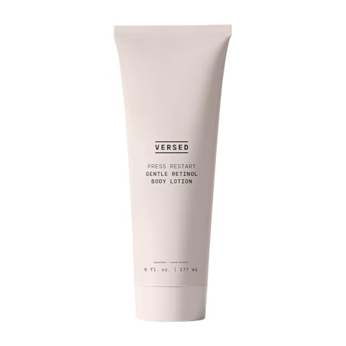 Versed Press Restart Retinol Body Lotion - Skin Firming Lotion with Cocoa Butter, Squalane & Vitamin E - Lightweight All-Over Body Moisturizer for Dark Spots and Aging Dry Skin (6 oz)