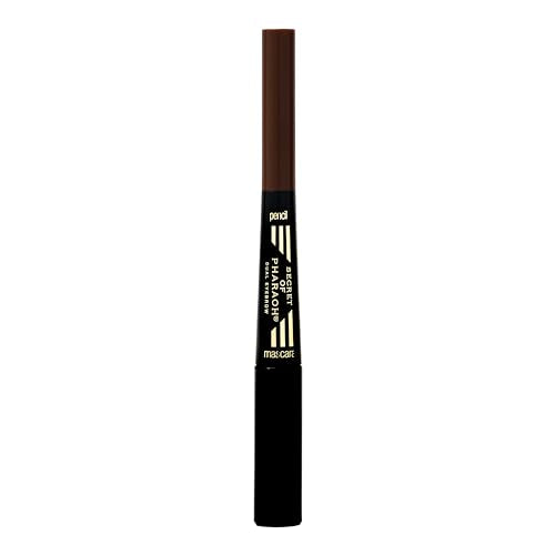 Dual Eye Brow Pencil Natural Espresso - 2-in-1 Eye Brow Pencil and Eyebrow gel Masacara, Stay on All Day, Perfect for Feathering in Hair Like Stroke, Flawless Brows, Cruelty Free