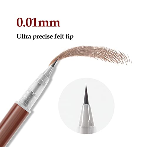 Boobeen Liquid Eyebrow Pen, Micro Brow Pen-0.01mm Precision Tip, Eyebrow Filler Pencil Creates Natural Eyebrow Makeup Long Lasting