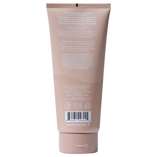 Tahitian Vanilla Hydrating Body Wash with Coconut Water, Aloe & Sea Kelp | Cleanses Without Stripping Moisture or Natural Oils | Infused with Notes of Warm Vanilla | Vegan and Cruelty-Free | 9.0 Oz