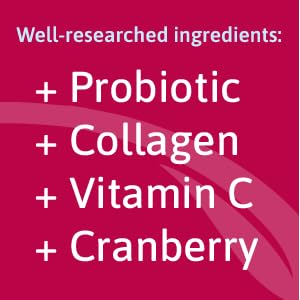 TruBiotics Probiotic Gummies with Collagen for Womens Digestive/Urinary/Hair/Skin/Nails Health, Sugar Free Prebiotics & Probiotics for Women, Collagen, Biotin, Vitamin C & Cranberry Extract, 50 Count