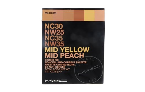 MAC Studio Fix Conceal and Correct Palette - Medium (6 SHADES) - 0.21 oz / 6 g