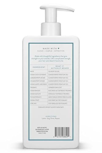 Native Cashmere & Rain Strengthening Shampoo and Conditioner Set 16.5 oz each, Blue