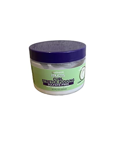 Garnier Fructis Curl Stretch Pudding Sulfate Free Anti-Shrinkage Cream, 10.1 fl oz