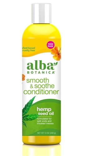Alba Botanica Smooth & Soothe Conditioner, Cannabis Sativa Seed Oil, 12 Oz