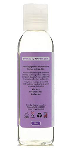 Reviva Labs Glycolic Acid Facial Toner, 4-Ounces (Pack of 2)