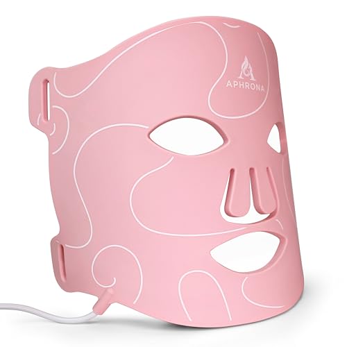 Aphrona Milky Way LED Facial Skincare Mask, Red & Blue Light Therapy LED Face Mask, Light Therapy Treatment Photon Mask, Model: PDT-FACE