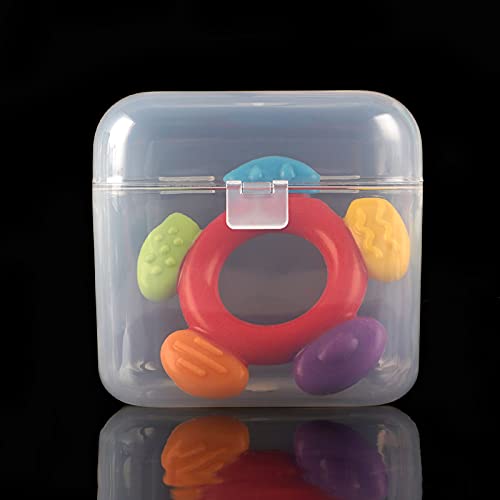 Accmor Pacifier Container - 2 Pacifier Holder Case for Travel, BPA Free, Transparent