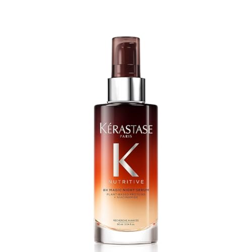 KÉRASTASE Nutritive 8H Magic Night Hair Serum, Overnight Hydrating Treatment for Dry Hair, Intensely Nourishes, Detangles & Prevents Frizz for All Hair Types, 3.04 Fl Oz