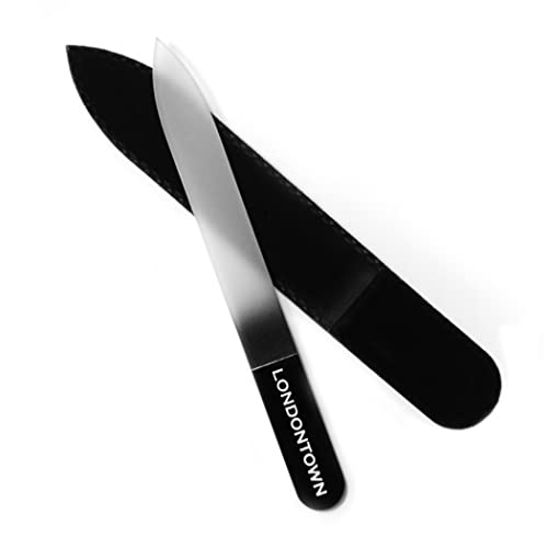 LONDONTOWN Black Glass Nail File, 0.48 oz.