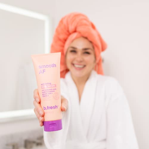 B.TAN Exfoliating Body Lotion | Smoothing Body Serum - Moisturizing & Hydrating, Refines & Restores Skin Texture & Fine Lines, Infused With Hyaluronic Acid + Vitamin E for Ultra Dry Skin, 8 Fl Oz