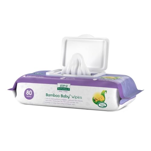 Aleva Naturals Bamboo Baby Wipes - Unscented - 80 ct