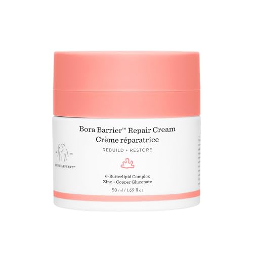 Drunk Elephant Bora Barrier Repair Cream - 50 ml/1.69 fl oz - Ultra-Rich Moisturizer - Clean Clinical Skincare - Cruelty-Free - Dermatologist-Tested - Free of Essential Oils, Silicones, and Fragrance