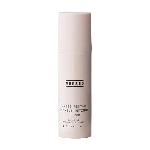 Versed Press Restart Gentle Retinol Serum - Bakuchiol Retinol Alternative Anti-Aging Serum for Even Skin Tone, Fine Lines and Wrinkles for Sensitive Skin - Vegan (1 fl oz)