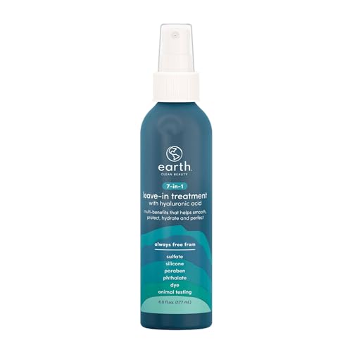 earth 7-in-1 Leave-in Treatment - Multitasking Spray For Hair - Leave-in Conditioner Spray with Hyaluronic Acid - Safe for Color-Treated Hair - 6 oz