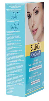 Surgi-cream Hair Remover Extra Gentle Formula For Face, 1-Ounce Tubes (Pack of 3)