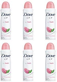 Dove Go Fresh Pomegranate & Lemon Verbena Deodorant Spray 150 ml / 5 oz (6-Pack)