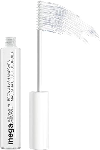 wet n wild Mega Clear Brow & Lash Mascara - Sculpts Brows, Defines Lashes, Conditioning with Soy Protein & ProVitamin B5, Primer & Top Coat, Cruelty-Free & Vegan - Clear