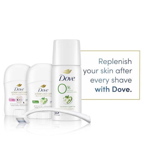 Dove Travel Deodorant for Women Variety 3-Pack – Advanced Care Invisible, Cool Essentials Mini, Cucumber & Green Tea Spray