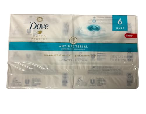 Dove Care & Protect Beauty Bar, 6 Bars, 3.75 oz each, Moisturizing Cream