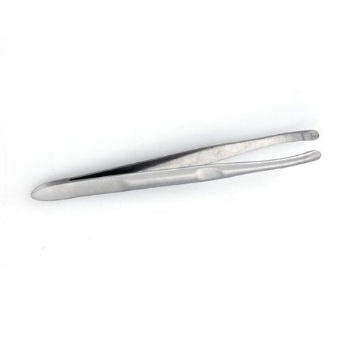 Yimart Silver Stainless Steel Round Tip Eyebrow Hair Tweezer Makeup Cosmetic Tool