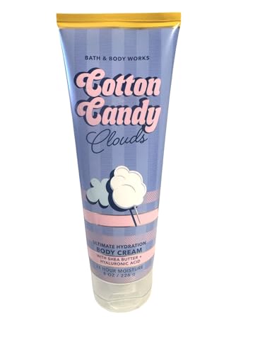 Bath & Body Works Cotton Candy Clouds Ultimate Hydration Body Cream Gift Set For Women, 8 Fl Oz (8 Fl Oz - Pack of 1, Cotton Candy Clouds)