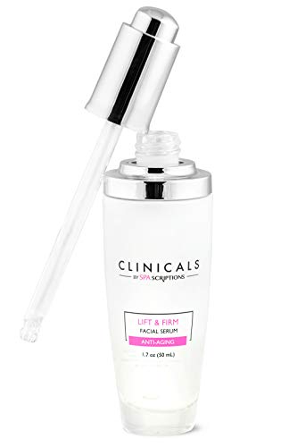 Spascriptions Clinicals Face Serum with Collagen & Ceramides for Depuffing & Tightening - 1.7 Ounce (Lift & Firm)