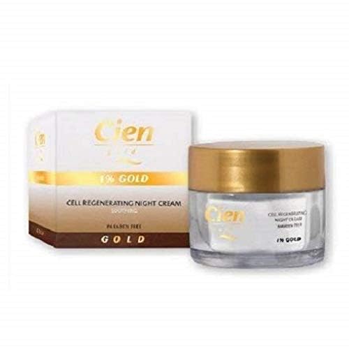 Cien GOLD Cell Regenerating Night Cream 1% Gold Paraben Free - 1.70 fl oz
