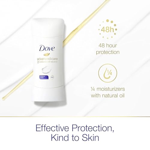 Dove Advanced Care Antiperspirant Deodorant Stick Original Clean With 72-Hour Sweat & Odor Protection, 2.6 oz (Pack Of 3)