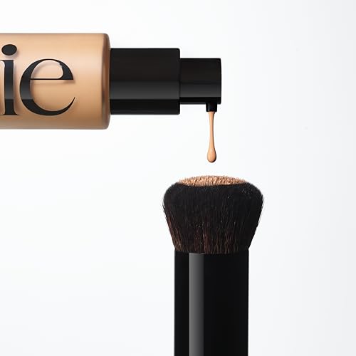 Saie The Base Brush - Ultra-Soft Foundation Brush for Liquid Makeup - Dense Complexion + Blending Brush with Cruelty-Free, Synthetic Bristles (1 Count)