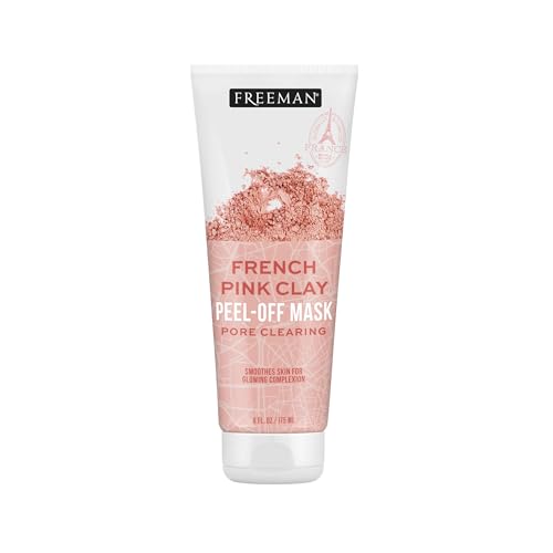 Freeman Exotic Blends Pore Clearing French Pink Clay Peel Off Facial Mask, 6 fl.oz./175 mL Tube
